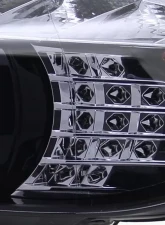 Spec-D Dual Halo Projector Headlights w/ LED Light Strip & Turn Signal Lights (Glossy Black/Smoke Lens) BMW E90 2006-2008                                     - 2LHP-E9005G-8V2-TM - Image 5