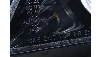 Spec-D Dual Halo Projector Headlights w/ LED Light Strip & LED Turn Signal Lights (Glossy Black/Smoked Lens) BMW E90 | E91 3-Series 2006-2008                                     - 2LHP-E9005G-8V2-TM - Image 7