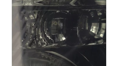 Spec-D Dual Halo Projector Headlights w/ SMD LED Light Strip (Chrome Housing/Smoked Lens) Cadillac Escalade 2002-2006                                     - 2LHP-ECLD02G-RS - Image 4