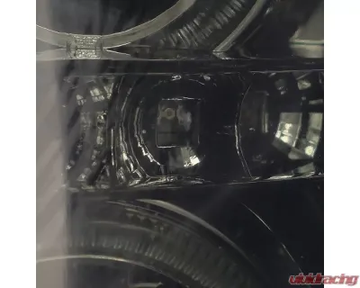 Spec-D Dual Halo Projector Headlights w/ SMD LED Light Strip (Chrome Housing/Smoked Lens) Cadillac Escalade 2002-2006 - 2LHP-ECLD02G-RS