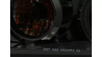 Spec-D Dual Halo Projector Headlights w/ SMD LED Light Strip (Chrome Housing/Smoked Lens) Cadillac Escalade 2002-2006                                     - 2LHP-ECLD02G-RS - Image 7