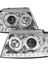 Spec-D Dual Halo Projector Headlights (Chrome Housing/Clear Lens) Ford Explorer 2002-2005                                     - 2LHP-EPOR02-TM - Image 10