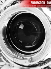 Spec-D Dual Halo Projector Headlights (Chrome Housing/Clear Lens) Ford Explorer 2002-2005                                     - 2LHP-EPOR02-TM - Image 3