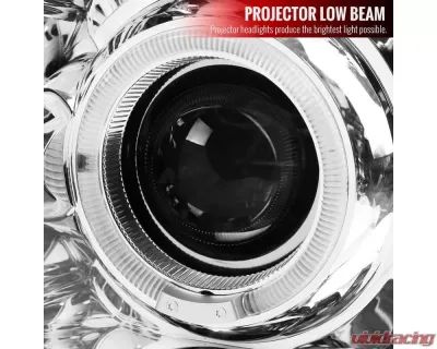 Spec-D Dual Halo Projector Headlights (Chrome Housing/Clear Lens) Ford Explorer 2002-2005 - 2LHP-EPOR02-TM