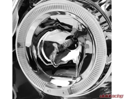 Spec-D Dual Halo Projector Headlights (Chrome Housing/Clear Lens) Ford Explorer 2002-2005 - 2LHP-EPOR02-TM