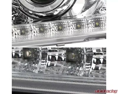 Spec-D Dual Halo Projector Headlights (Chrome Housing/Clear Lens) Ford Explorer 2002-2005 - 2LHP-EPOR02-TM