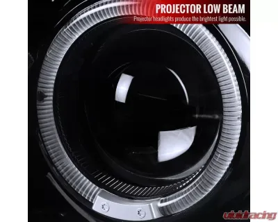 Spec-D Dual Halo Projector Headlights (Glossy Black Housing/Smoked Lens) Ford Explorer 2002-2005 - 2LHP-EPOR02G-TM