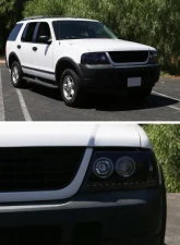Spec-D Dual Halo Projector Headlights (Glossy Black Housing/Smoked Lens) Ford Explorer 2002-2005                                     - 2LHP-EPOR02G-TM - Image 10