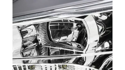 Spec-D EVO Projector Headlights w/ SMD LED Light Strip (Chrome Housing/Clear Lens) Mitsubishi 2008-2015                                     - 2LHP-EVO08-8-TM - Image 4