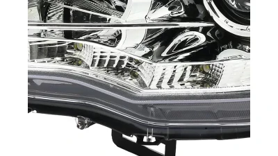 Spec-D EVO Projector Headlights w/ SMD LED Light Strip (Chrome Housing/Clear Lens) Mitsubishi 2008-2015                                     - 2LHP-EVO08-8-TM - Image 6