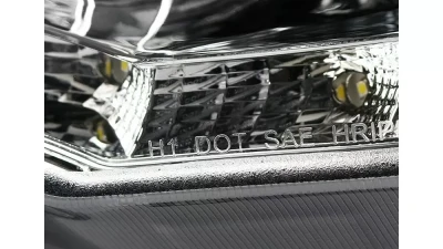 Spec-D EVO Projector Headlights w/ SMD LED Light Strip (Chrome Housing/Clear Lens) Mitsubishi 2008-2015                                     - 2LHP-EVO08-8-TM - Image 7