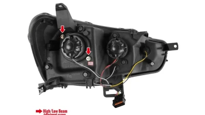 Spec-D EVO Projector Headlights w/ SMD LED Light Strip (Chrome Housing/Clear Lens) Mitsubishi 2008-2015                                     - 2LHP-EVO08-8-TM - Image 8