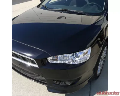 Spec-D EVO Projector Headlights w/ SMD LED Light Strip (Chrome Housing/Clear Lens) Mitsubishi 2008-2015 - 2LHP-EVO08-8-TM