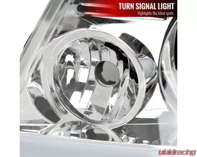 Spec-D  Projector Headlights w/ Bright White LED Bars (Chrome Housing/Clear Lens) Ford | Lincoln 2004-2008 - 2LHP-F15004-G3-GO
