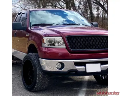 Spec-D  Projector Headlights w/ Bright White LED Bars (Chrome Housing/Clear Lens) Ford | Lincoln 2004-2008 - 2LHP-F15004-G3-GO