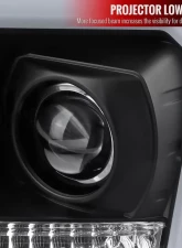 Spec-D LED C-Bar Projector Headlights (Matte Black Housing/Clear Lens) Ford F-150 | Lincoln Mark LT 2004-2008                                     - 2LHP-F15004JM-G2-TM - Image 3