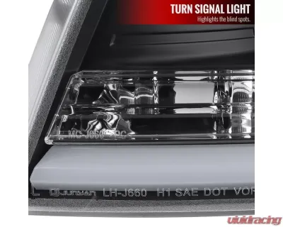 Spec-D LED C-Bar Projector Headlights (Matte Black Housing/Clear Lens) Ford F-150 | Lincoln Mark LT 2004-2008 - 2LHP-F15004JM-G2-TM