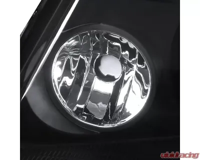 Spec-D Projector Headlights w/ Amber Reflectors (Matte Black Housing/Clear Lens) Ford F-150 | Lincoln Mark LT 2004-2008 - 2LHP-F15004JM-RS