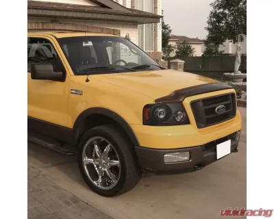 Spec-D Projector Headlights w/ Amber Reflectors (Matte Black Housing/Clear Lens) Ford F-150 | Lincoln Mark LT 2004-2008 - 2LHP-F15004JM-RS