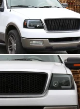 Spec-D Switchback Sequential LED C-Bar Projector Headlights (Black Housing/Smoked Lens) Ford F-150 | Lincoln Mark LT 2004-2008                                     - 2LHP-F15004SM-SQ-RS - Image 9