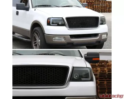 Spec-D Switchback Sequential LED C-Bar Projector Headlights (Black Housing/Smoked Lens) Ford F-150 | Lincoln Mark LT 2004-2008 - 2LHP-F15004SM-SQ-RS