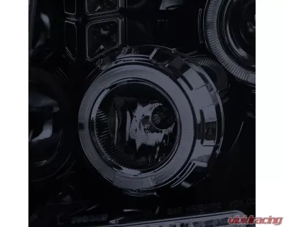 Spec-D Dual Halo Projector Headlights (Glossy Black Housing/Smoked Lens) Ford F-150 2009-2014 - 2LHP-F15009G-TM