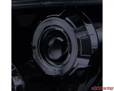 Spec-D Dual Halo Projector Headlights (Glossy Black Housing/Smoked Lens) Ford F-150 2009-2014 - 2LHP-F15009G-TM