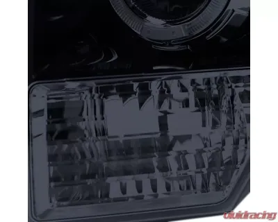 Spec-D Dual Halo Projector Headlights (Glossy Black Housing/Smoked Lens) Ford F-150 2009-2014 - 2LHP-F15009G-TM