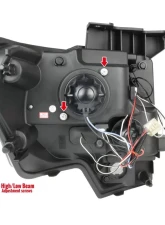 Spec-D Dual Halo Projector Headlights (Glossy Black Housing/Smoked Lens) Ford F-150 2009-2014                                     - 2LHP-F15009G-TM - Image 9