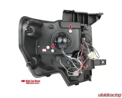 Spec-D Dual Halo Projector Headlights (Glossy Black Housing/Smoked Lens) Ford F-150 2009-2014 - 2LHP-F15009G-TM