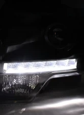 Spec-D Projector Headlights w/ LED Light Strip (Matte Black Housing/Clear Lens) Ford F-150 2009-2014                                     - 2LHP-F15009JM-8-RS - Image 2