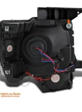 Spec-D Projector Headlights w/ LED Light Strip (Matte Black Housing/Clear Lens) Ford F-150 2009-2014                                     - 2LHP-F15009JM-8-RS - Image 7