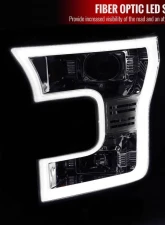 Spec-D LED Bar Projector Headlights (Chrome Housing/Clear Lens) Ford F-150 2015-2017                                     - 2LHP-F15015-TM - Image 2