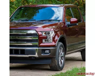 Spec-D LED Bar Projector Headlights (Chrome Housing/Clear Lens) Ford F-150 2015-2017 - 2LHP-F15015-TM