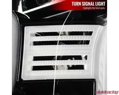 Spec-D LED Bar Projector Headlights (Jet Black Housing/Clear Lens) Ford F-150 2015-2017 - 2LHP-F15015BK-TM