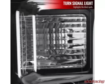 Spec-D LED Bar Projector Headlights - RS (Matte Black Housing / Clear Lens) Ford F-150 2015-2017 - 2LHP-F15015JM-RS