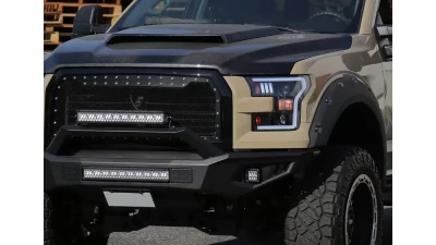 Spec-D LED Bar Projector Headlights - RS (Matte Black Housing / Clear Lens) Ford F-150 2015-2017                                     - 2LHP-F15015JM-RS - Image 10