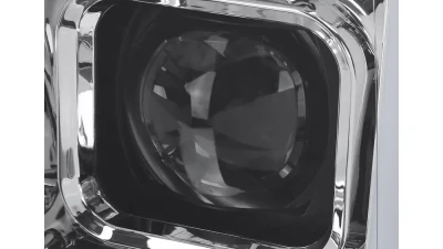 Spec-D LED C-Bar Projector Headlights w/ Switchback Sequential Turn Signal Lights (Chrome Housing / Clear Lens) Ford F-150 2018-2020                                     - 2LHP-F15018-SQ-RS - Image 3