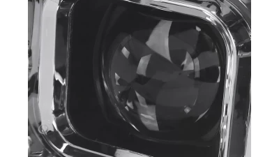 Spec-D LED C-Bar Projector Headlights w/ Switchback Sequential Turn Signal Lights (Chrome Housing / Clear Lens) Ford F-150 2018-2020                                     - 2LHP-F15018-SQ-RS - Image 4