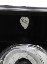 Spec-D Dual Halo Projector Headlights - V2 (Matte Black Housing/Clear Lens) Ford Bronco | F-Series 1992-1996                                     - 2LHP-F15092JM-V2-TM - Image 5