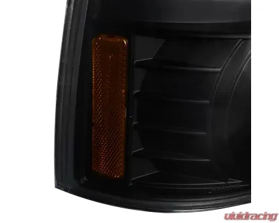 Spec-D Dual Halo Projector Headlights - V2 (Matte Black Housing/Clear Lens) Ford Bronco | F-Series 1992-1996 - 2LHP-F15092JM-V2-TM