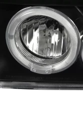 Spec-D Dual Halo Projector Headlights - V2 (Matte Black Housing/Clear Lens) Ford Bronco | F-Series 1992-1996                                     - 2LHP-F15092JM-V2-TM - Image 7