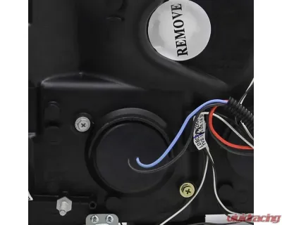 Spec-D Dual Halo Projector Headlights - V2 (Matte Black Housing/Clear Lens) Ford Bronco | F-Series 1992-1996 - 2LHP-F15092JM-V2-TM