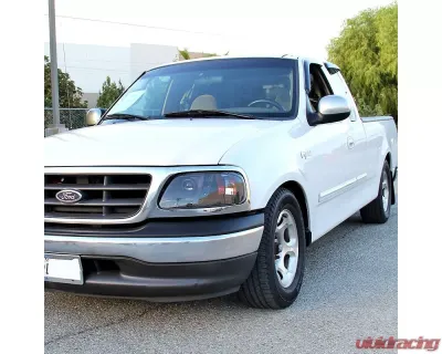 Spec-D Projector Headlights w/ SMD LED Light Strip (Matte Black Housing/Clear Lens) Ford Expedition | F-150 1997-2004 - 2LHP-F15097JM-RS