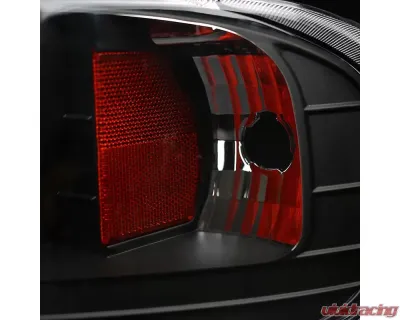 Spec-D Projector Headlights w/ SMD LED Light Strip (Matte Black Housing/Clear Lens) Ford Expedition | F-150 1997-2004 - 2LHP-F15097JM-RS