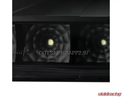 Spec-D Projector Headlights w/ SMD LED Light Strip (Matte Black Housing/Clear Lens) Ford Expedition | F-150 1997-2004 - 2LHP-F15097JM-RS