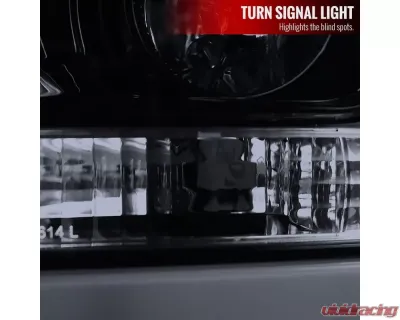 Spec-D LED C-Bar Projector Headlights (Glossy Black Housing/Smoked Lens) Ford F-Series 2011-2016 - 2LHP-F25011G-TM