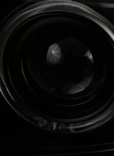 Spec-D Dual Halo Projector Headlights w/ LED Turn Signal Lights (Black Housing/Smoked Lens) Ford F-Series 2011-2016                                     - 2LHP-F25011SM-RS - Image 3