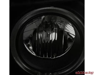 Spec-D Dual Halo Projector Headlights w/ LED Turn Signal Lights (Black Housing/Smoked Lens) Ford F-Series 2011-2016 - 2LHP-F25011SM-RS