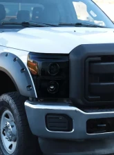 Spec-D Dual Halo Projector Headlights w/ LED Turn Signal Lights (Black Housing/Smoked Lens) Ford F-Series 2011-2016                                     - 2LHP-F25011SM-RS - Image 10